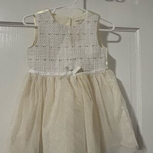 Nannette Cream Pleated Sundress for Wedding Guest